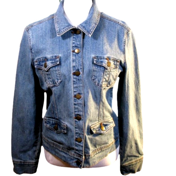 Villager Jackets & Blazers - Villager Stretch Blue Jean Jacket Size 10